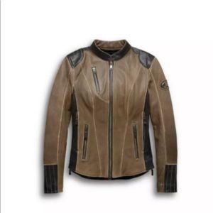Women's H-D Triple Vent System Gallun Harley Davidson Leather Jacket biker
